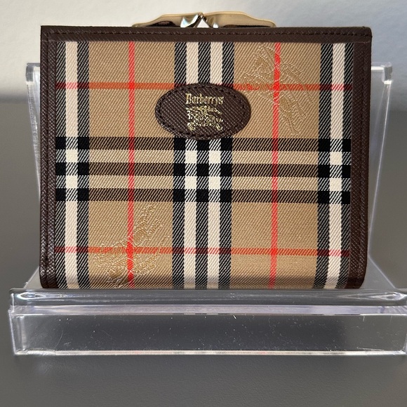 Burberrys Novacheck Compact Kisslock Wallet - Picture 1 of 15